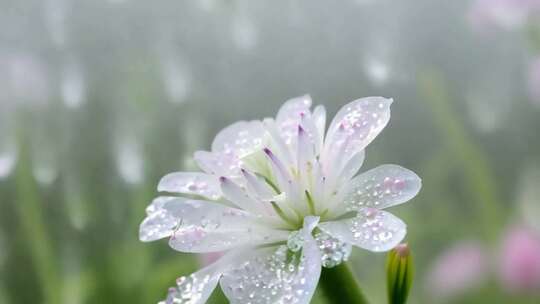 雨露滋润 幽香四溢 花瓣晶莹剔透