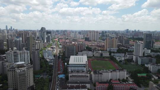 上海长宁区全景4K航拍