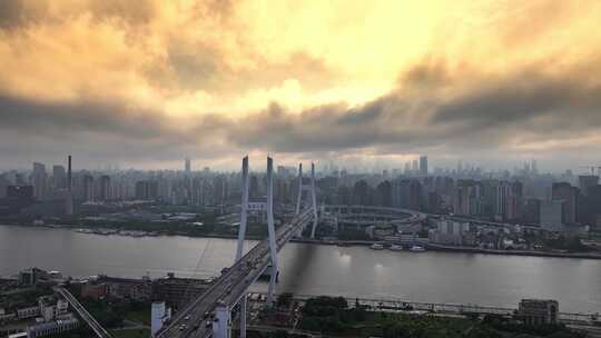 上海云海 平流雾 上海穿云 南浦大桥