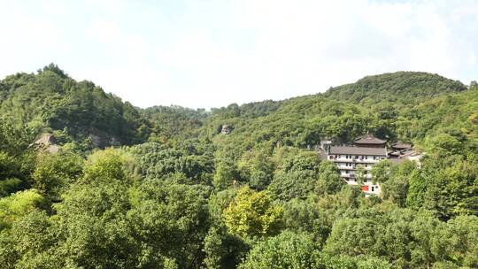 浙江绍兴新昌大佛寺内风景