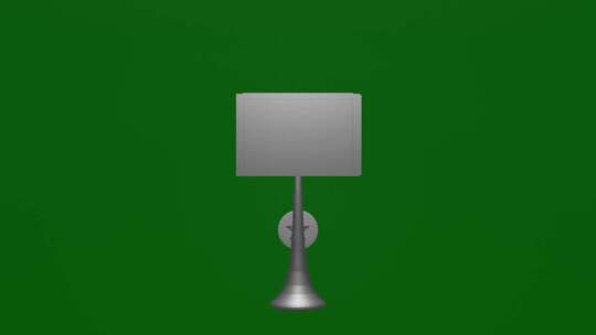 无限循环自动抽拉展现的蓝屏广告牌绿幕素材