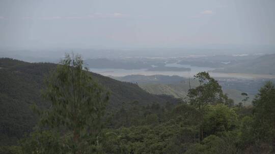 露营山顶风光俯瞰大地视频素材模板下载