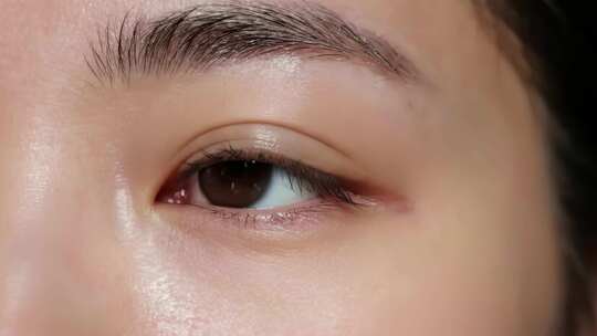 女性眼睛微距特写素材