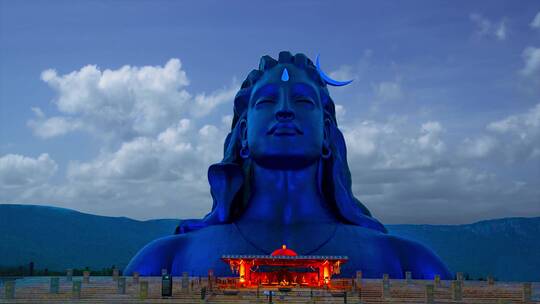湿婆雕像视频素材模板下载