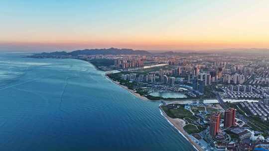 青岛西海岸胶南城市全景