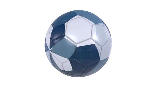 足球球3d物体旋转循环