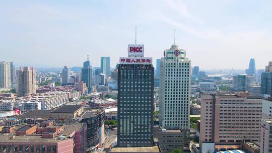 中国人民保险大楼4K航拍