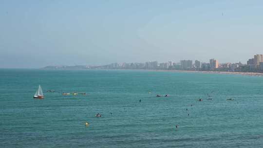 埃尔坎佩洛地中海海岸的风景，科斯塔布兰卡