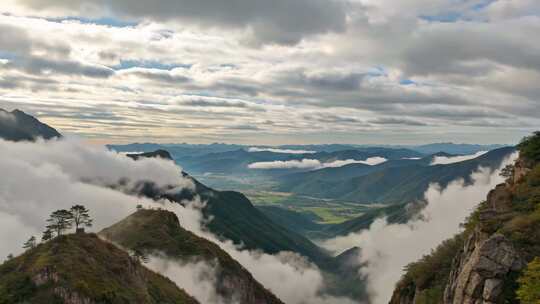 山脉云海自然风光全景