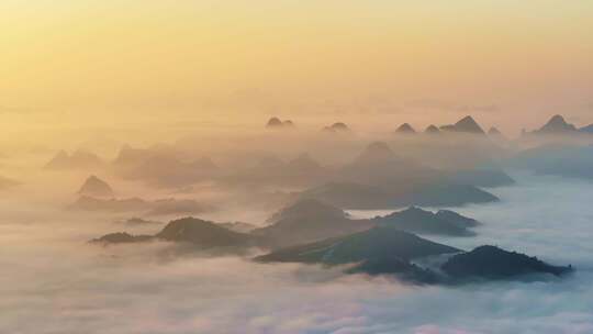 航拍桂林山川日出云海（合集）