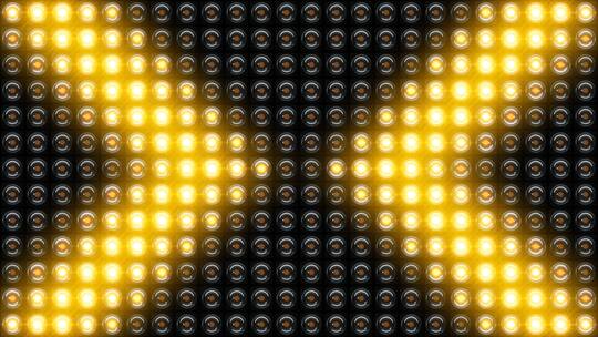 黄色箭头灯管矩阵造型灯光秀大屏舞台背景2视频素材模板下载