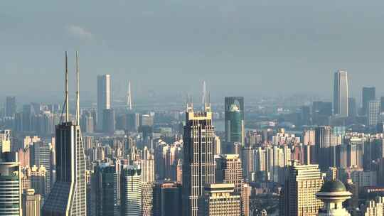 上海城市建筑鸟瞰全景
