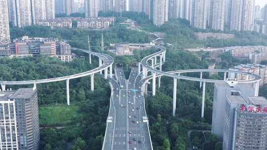 重庆菜园坝大桥航拍视频素材模板下载