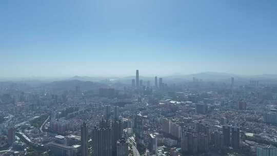 东莞城市大景航拍东莞市中心全景建筑风光