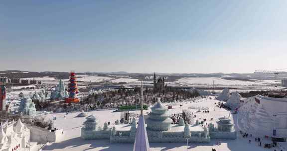 长春冰雪新天地航拍