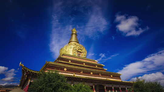 阿坝县各莫寺佛塔延时