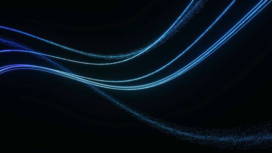 虚拟流动飞舞的粒子