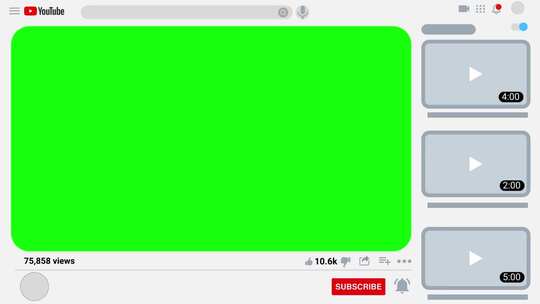 Youtube 订阅 社交 图标 绿幕 按钮