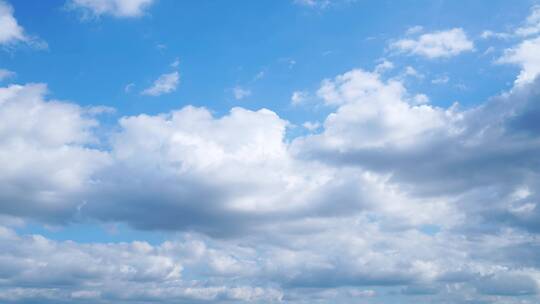 多云天气蓝天白云延时动态天空云朵气象变化