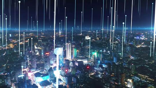4K-智能互联城市天际线01