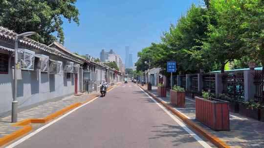 老北京胡同四合院街景市井气息老建筑文化视频素材模板下载