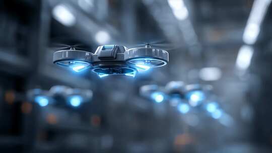 智能无人机群空中巡航监控作业