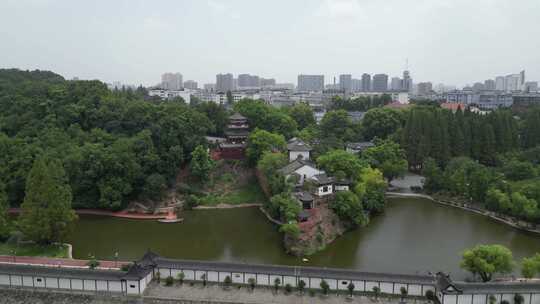 湖北黄冈东坡赤壁景区航拍