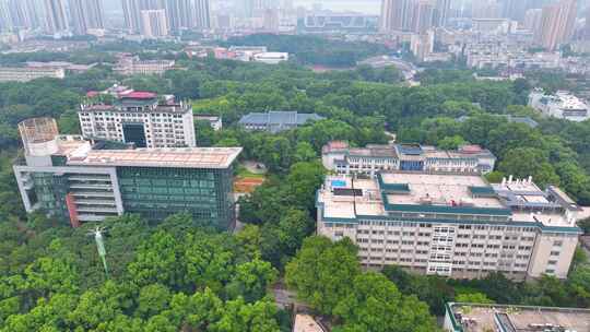 湖北武汉华中师范大学校园航拍大学高校学校