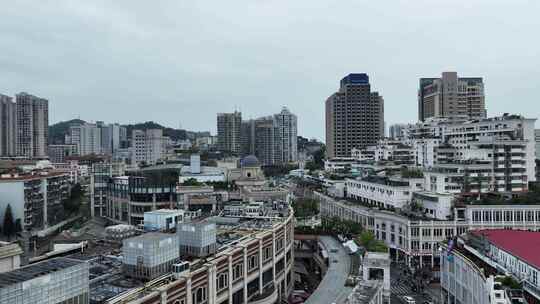 航拍福建省厦门市城市天际线