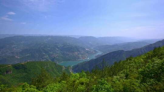 四川重庆瞿塘峡三峡之巅景点视频素材模板下载