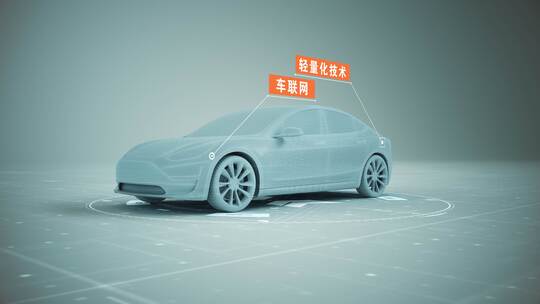 4K 新能源汽车项目展示 C4D+AE