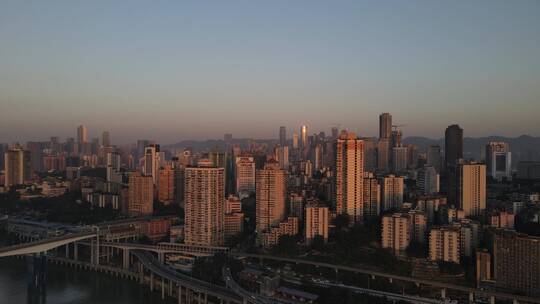 重庆城市建筑错落林立生活航拍4K原素材视频素材模板下载