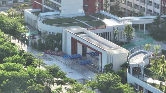 福建省厦门市同安第一中学滨海校区航拍