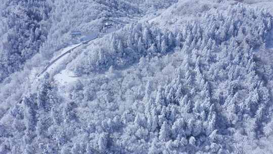 秦岭分水岭  冰雪世界