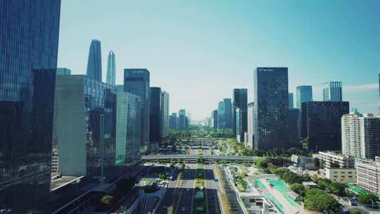 深圳城市航拍街景CBD
