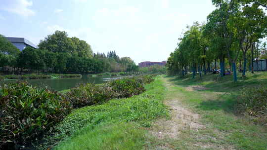 武汉洪山区巡司河活水公园风景