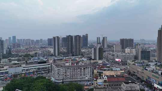 四川德阳大景德阳城市风光航拍