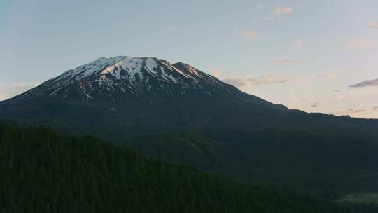 山，雪，树，无人机