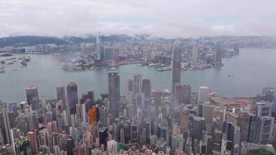 香港中环 太平山平流雾航拍