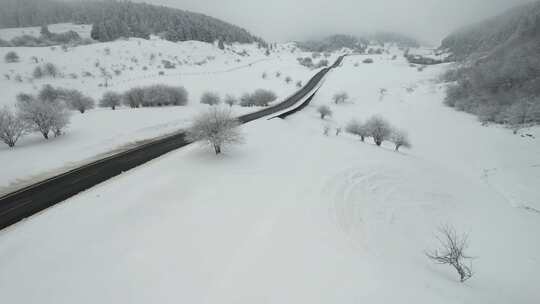 仙女山雪景