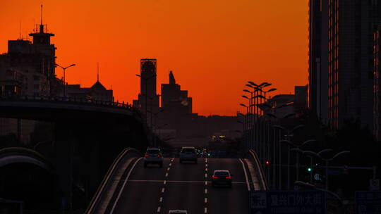 北京木樨地桥凌日日出延时1-A7RM3 7