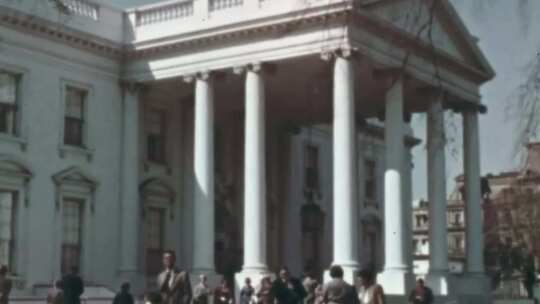 60年代美国华盛顿白宫国会山历任总统讲话