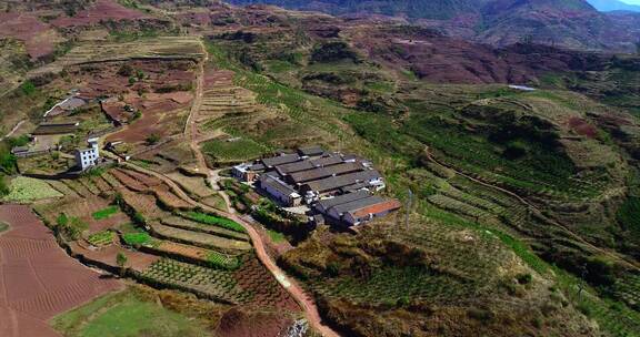 会东县山区航拍