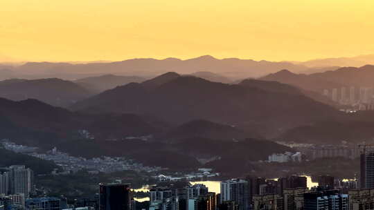 4k长沙北辰三角洲夜景航拍