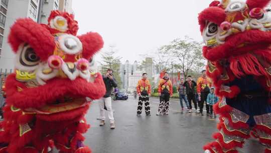 中国传统文化喜庆的舞狮