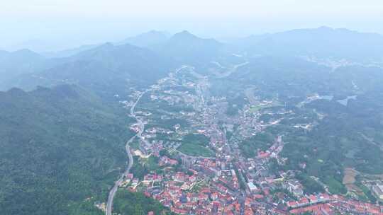 湖南岳阳市张谷英村大景航拍