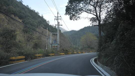 浙江桐庐白云源景区沿途风景