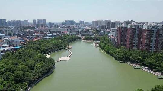 航拍湖北武汉城市风光旅游景点