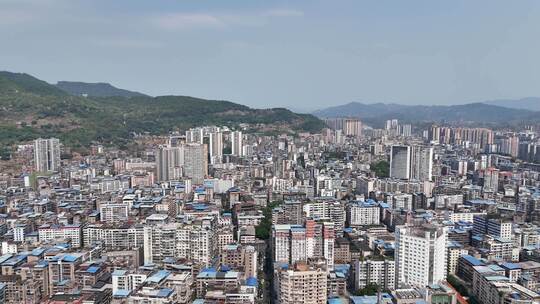 山城建筑群俯瞰全景达州建设达州大景