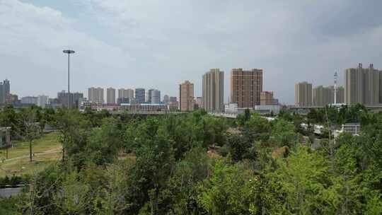 拍河南商丘城市建设商丘大景